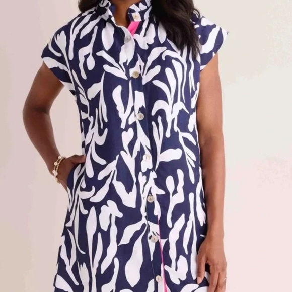 THML Avara Women's Trish Dress size medium Kelly green and pink - Picture 16 of 16